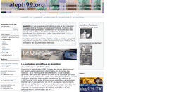 Desktop Screenshot of aleph99.org